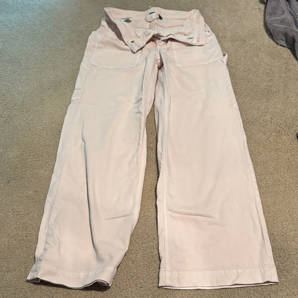 NWOT American Eagle size 0 Light Pink Wide-Leg Pants